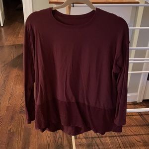 Lululemon Plum Long Sleeved Shirt - Size 6